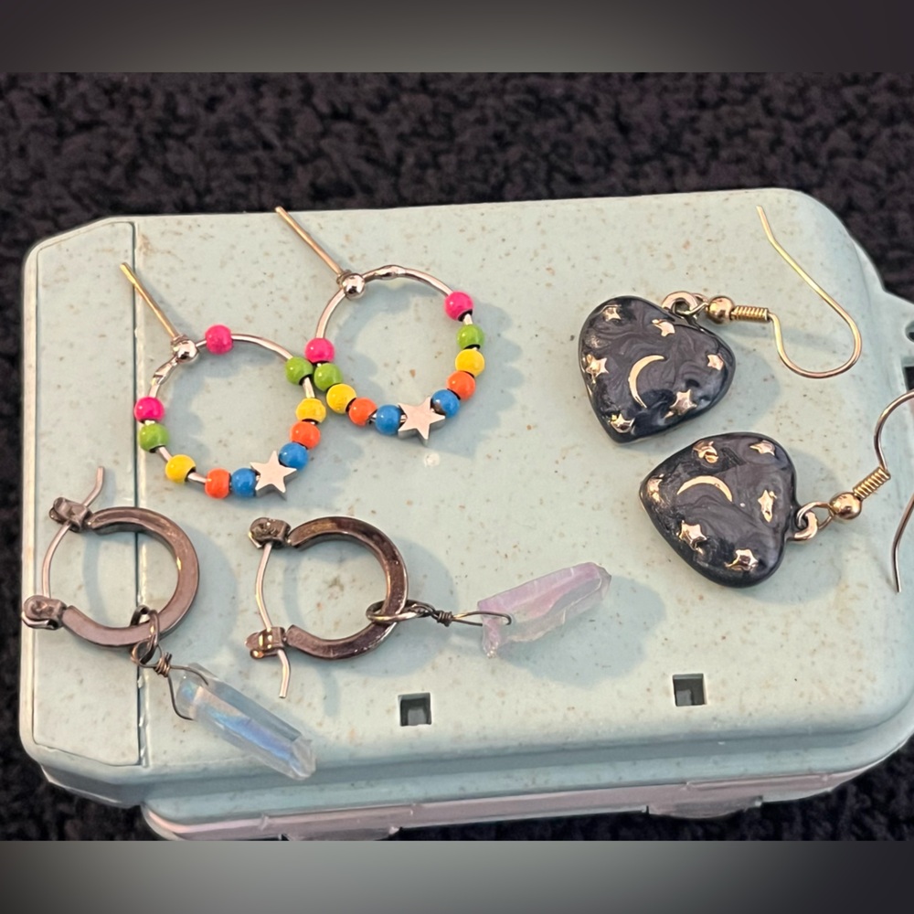 Cool Alternative Earring Trio (+ mystery item)